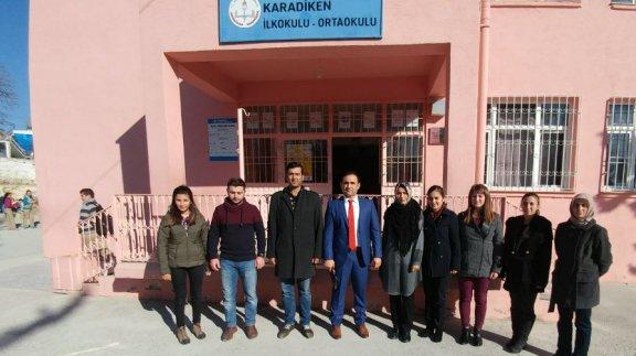 İlçe Milli Eğitim Müdürü Sayın  Mehmet KALAYCI  Karadiken  İlk/Ortaokulunu Ziyaret Etti
