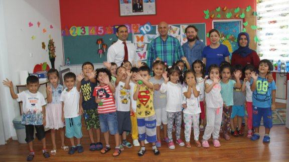 İlçe Milli Eğitim Müdürü Mehmet Kalaycı Tarsus Anaokulunu ziyaret etti.