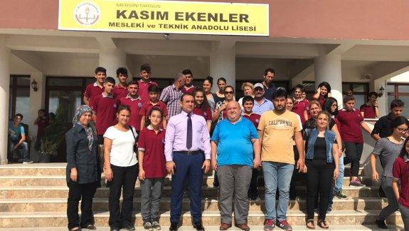 İlçe Milli Eğitim Müdürü Mehmet Kalaycı Kasım Ekenler Mesleki ve Teknik Anadolu Lisesini ziyaret etti.