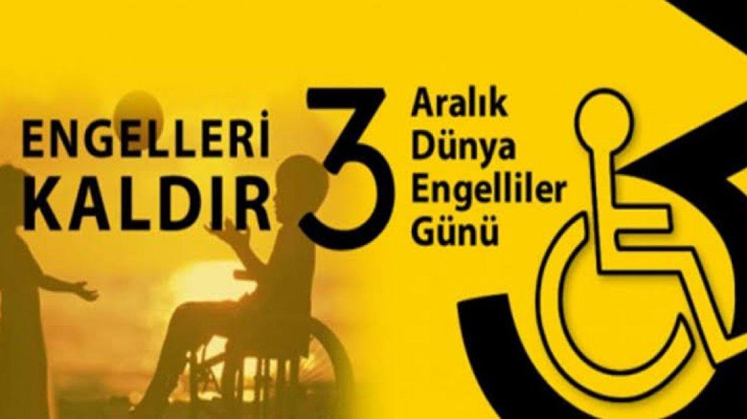 İlçe Milli Eğitim Müdürümüz Mehmet Metin´in 3 Aralık Dünya Engelliler Günü Mesajı