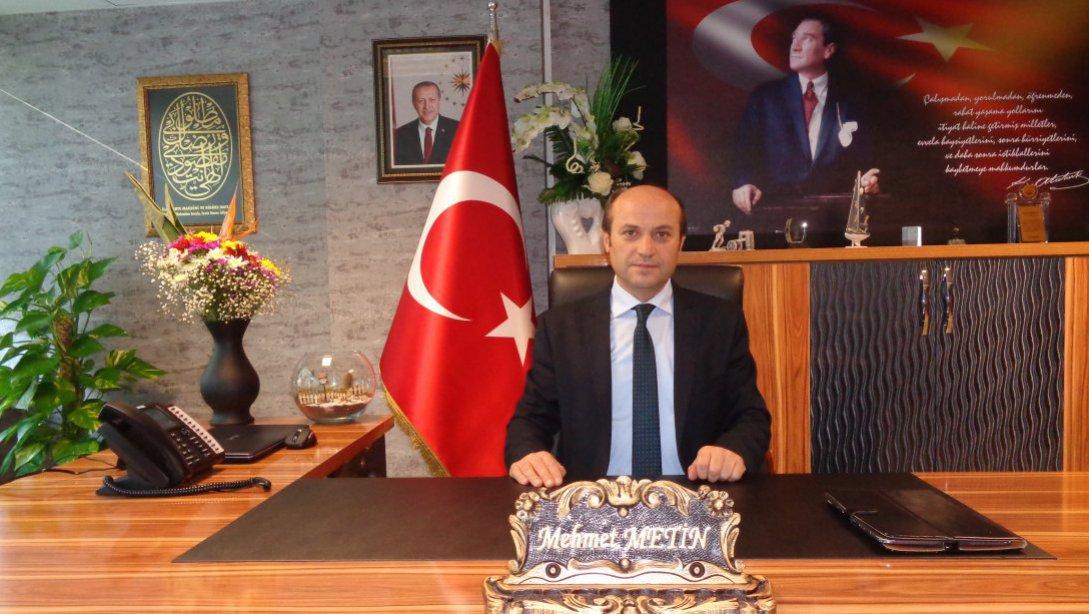 İlçe Milli Eğitim Müdürümüz Mehmet Metin´in ''23 Nisan Ulusal Egemenlik ve Çocuk Bayramı''  Mesajı