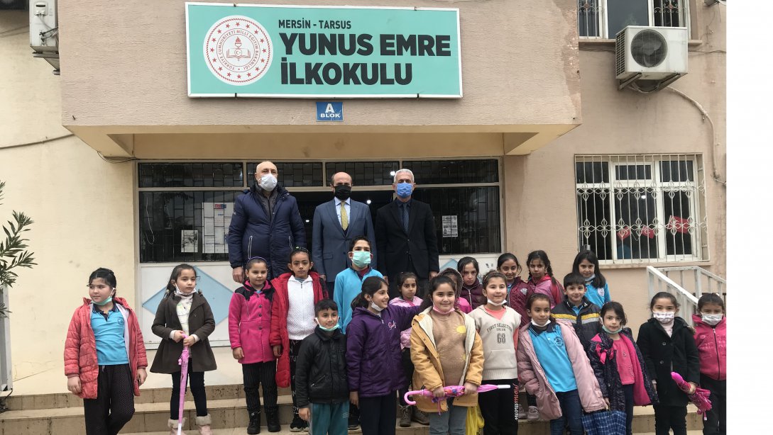 İlçe Milli Eğitim Müdürümüz Mehmet Metin, Yunus Emre İlkokulu'nu Ziyaret Etti