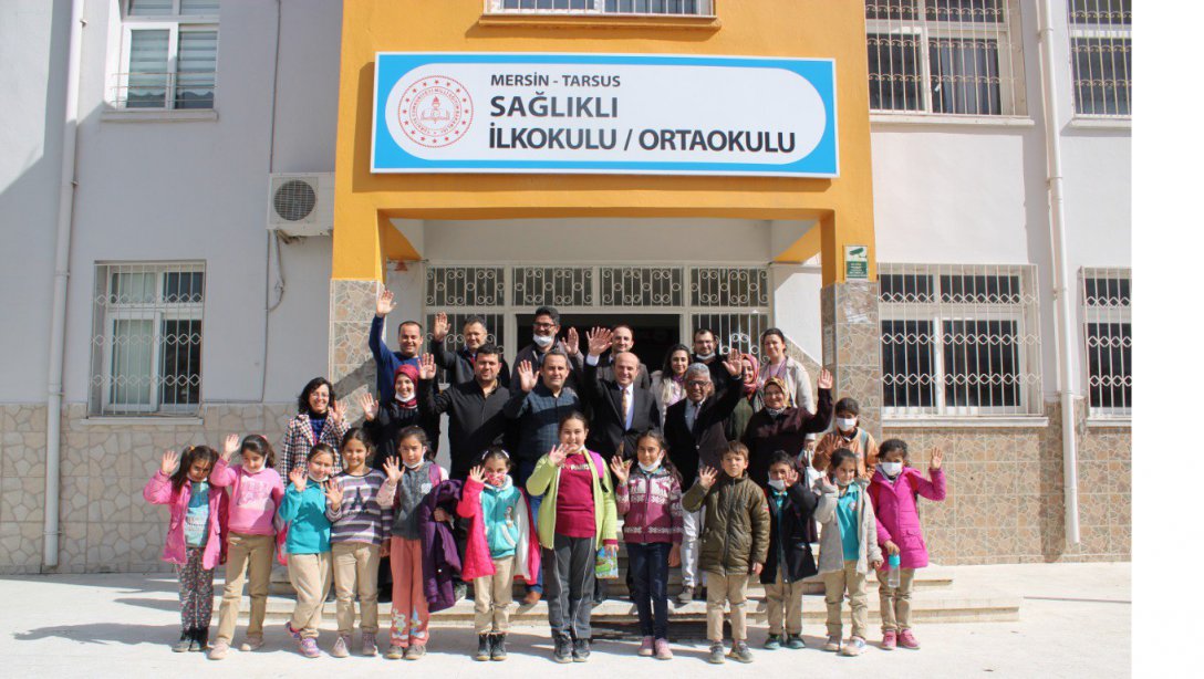 İlçe Milli Eğitim Müdürümüz Mehmet Metin, Sağlıklı İlk/Ortaokulu'nu Ziyaret Etti