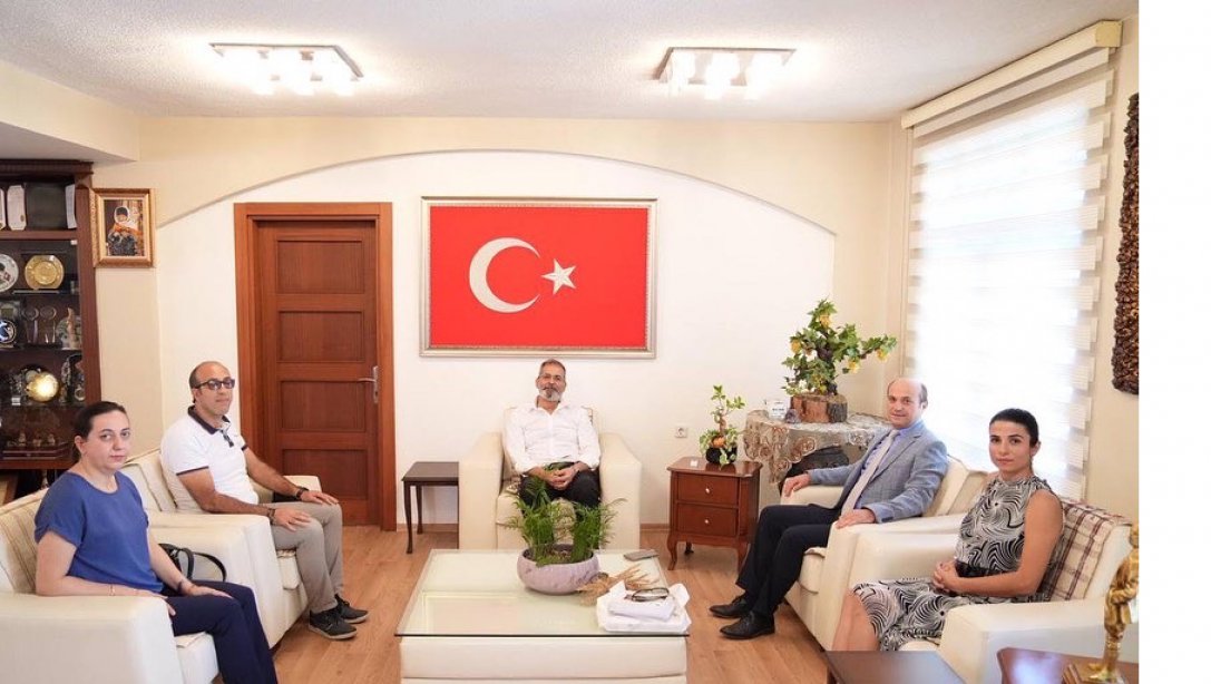 İlçe Milli Eğitim Müdürümüz Mehmet Metin, Belediye Başkanımız Dr. Haluk Bozdoğan'ı Ziyaret Etti