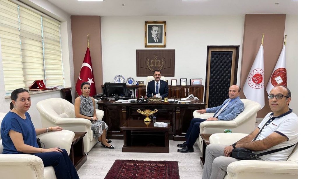 İlçe Milli Eğitim Müdürümüz Mehmet Metin, Tarsus Cumhuriyet Başsavcısı Ramazan Murat Tiryaki'yi Ziyaret Etti