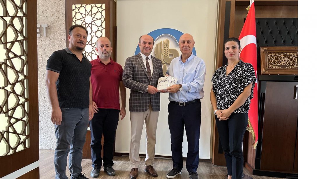 İlçe Milli Eğitim Müdürümüz Mehmet Metin, Tarsus Ticaret Borsası Başkanı Murat Kaya'yı Ziyaret Etti