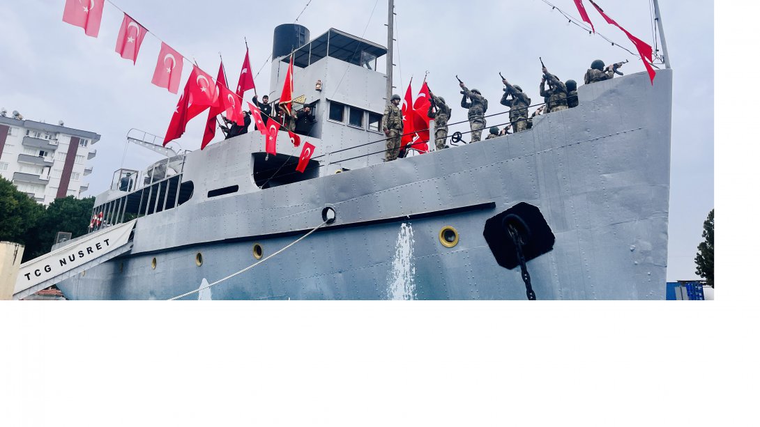 Çanakkale Zaferi'nin 108. Yıldönümü, Nusret Mayın Gemisi'nde Kutlandı