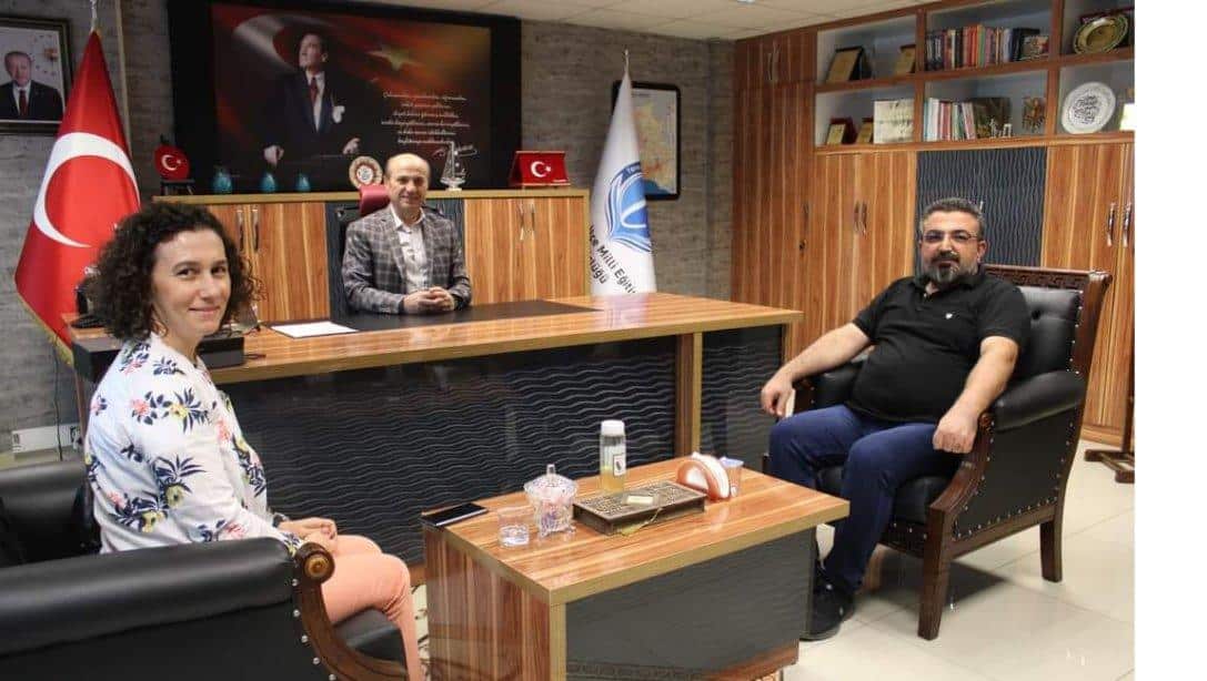 Türk Kızılayı Mersin Kan Merkezi'nden İlçe Millî Eğitim Müdürümüz Mehmet METİN'e Ziyaret 