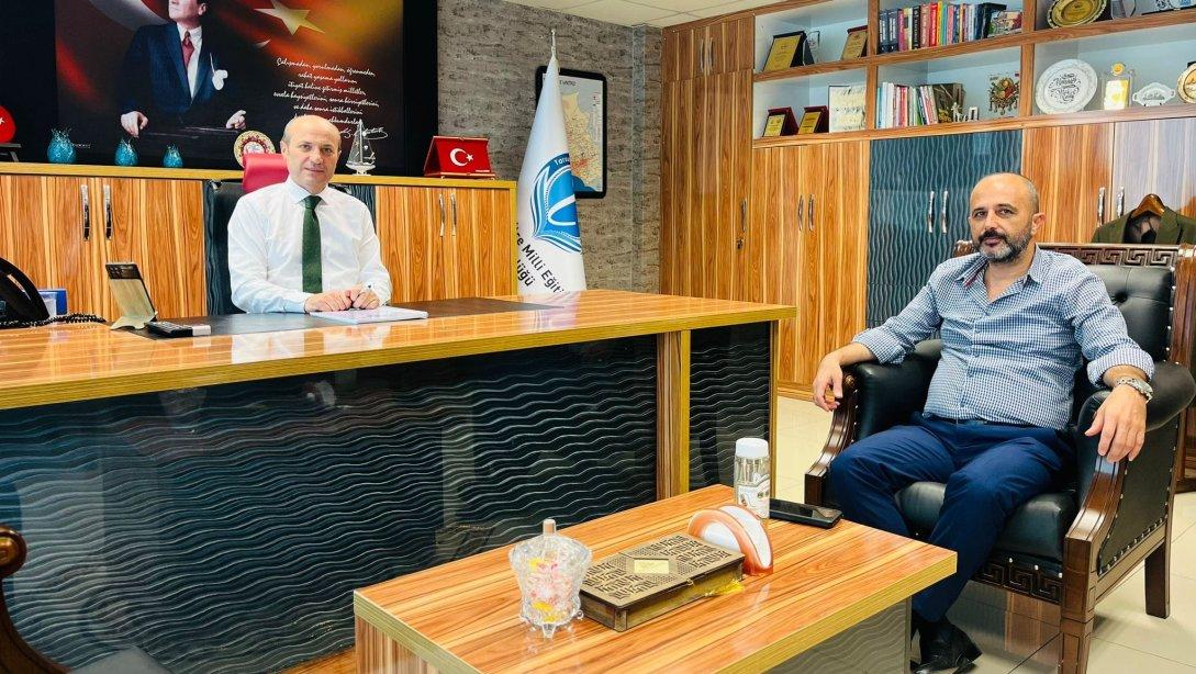 Ozan Vezir'den İlçe Milli Eğitim Müdürümüz Mehmet Metin'e Ziyaret