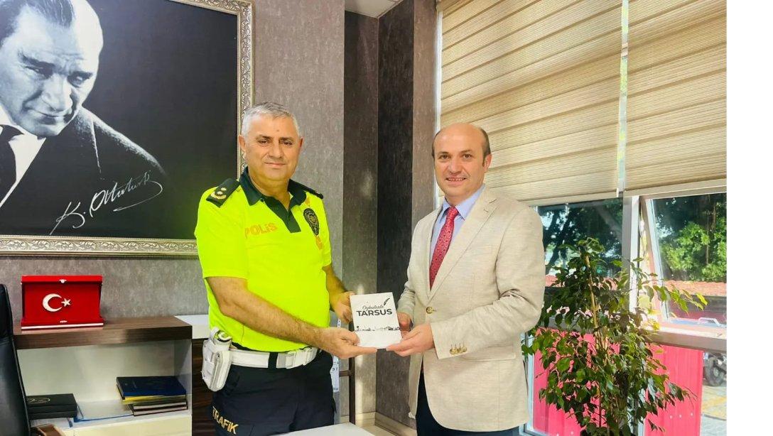 İlçe Milli Eğitim Müdürümüz Mehmet METİN, Mersin Trafik Denetleme Şube Müdürü Ali GARANLI'yı Ziyaret Etti