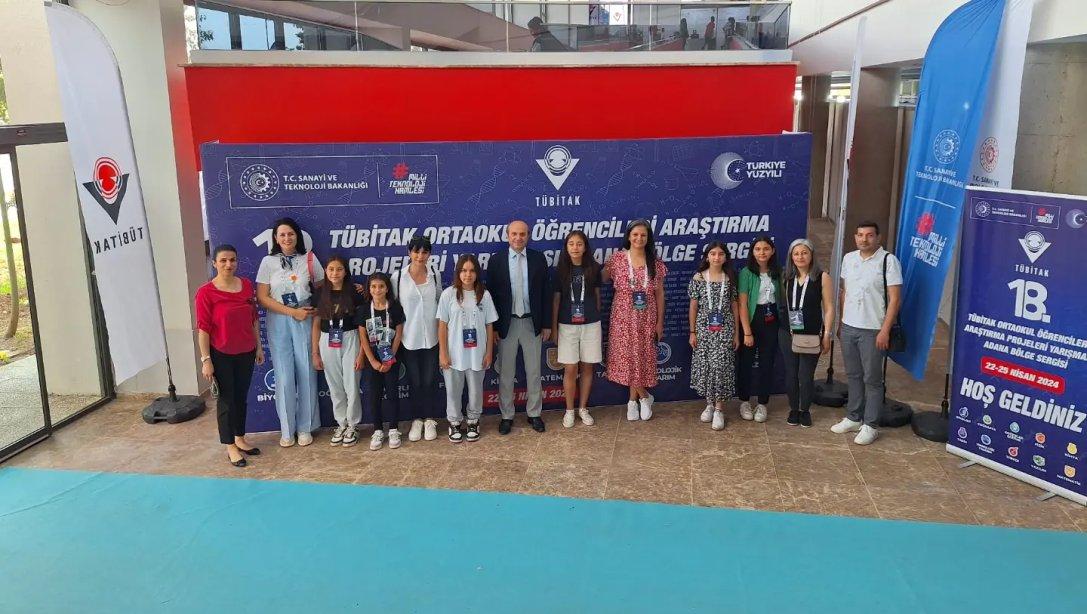 İlçe Millî Eğitim Müdürümüz Mehmet Metin, TÜBİTAK Ortaokul Öğrencileri Yarışması Bölge Sergisini Ziyaret Etti 