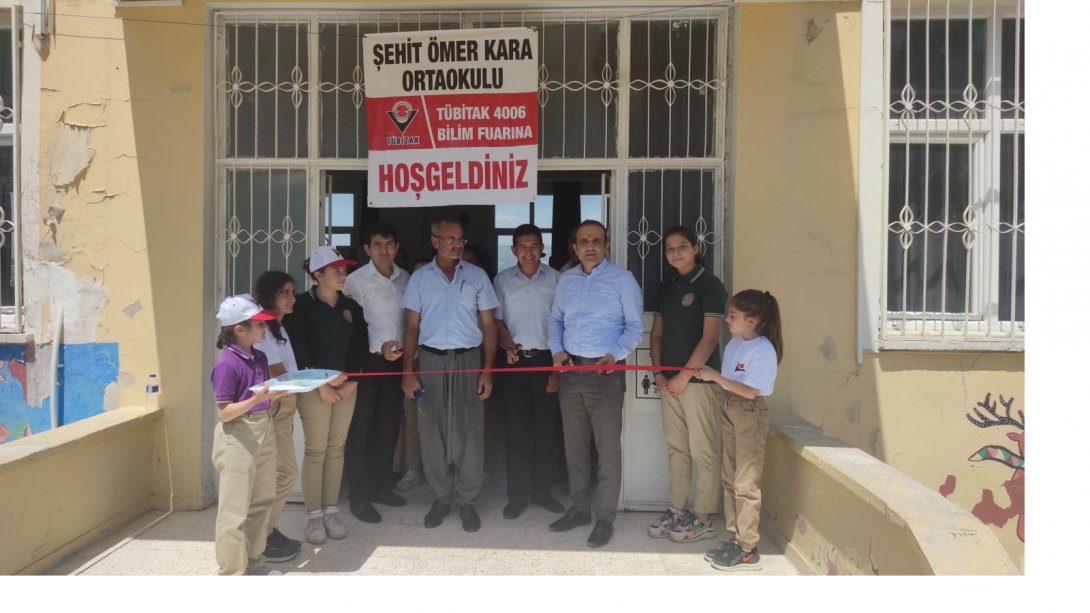 Şehit Ömer Kara Ortaokulu Bilim Fuarı ve Kütüphane Açılışı Yapıldı