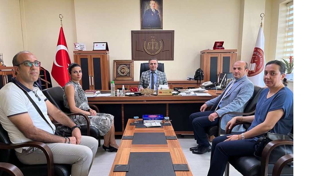 İlçe Milli Eğitim Müdürümüz Mehmet Metin, Tarsus Cumhuriyet Başsavcısı Vekili Osman Tezcan'ı Ziyaret Etti