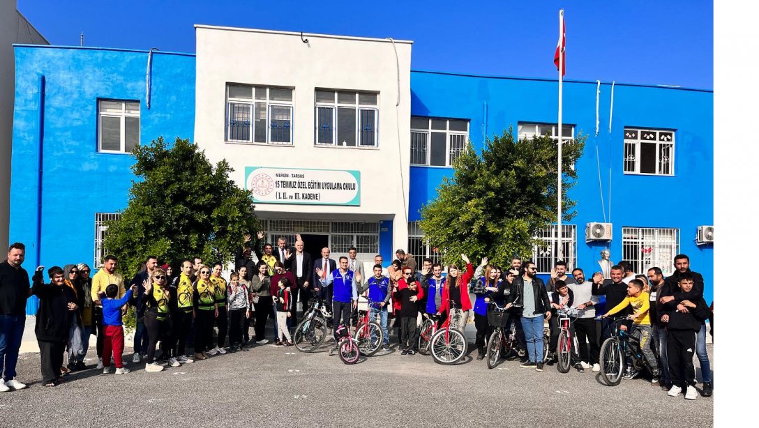 15 Temmuz Özel Eğitim Uygulama Okulu'nda Bisiklet Sürme Etkinliği Yapıldı