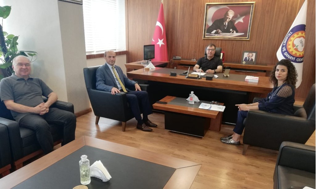 İlçe Milli Eğitim Müdürümüz Mehmet METİN, Tarsus Ticaret ve Sanayi Odası Başkanı Ruhi Koçak'ı Ziyaret Etti