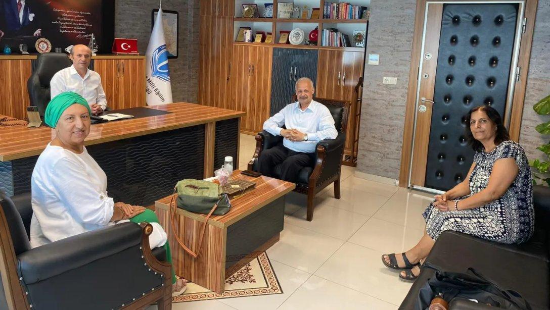 Tarsus Kent Konseyi Başkanından İlçe Millî Eğitim Müdürümüz Mehmet Metin'e Ziyaret 