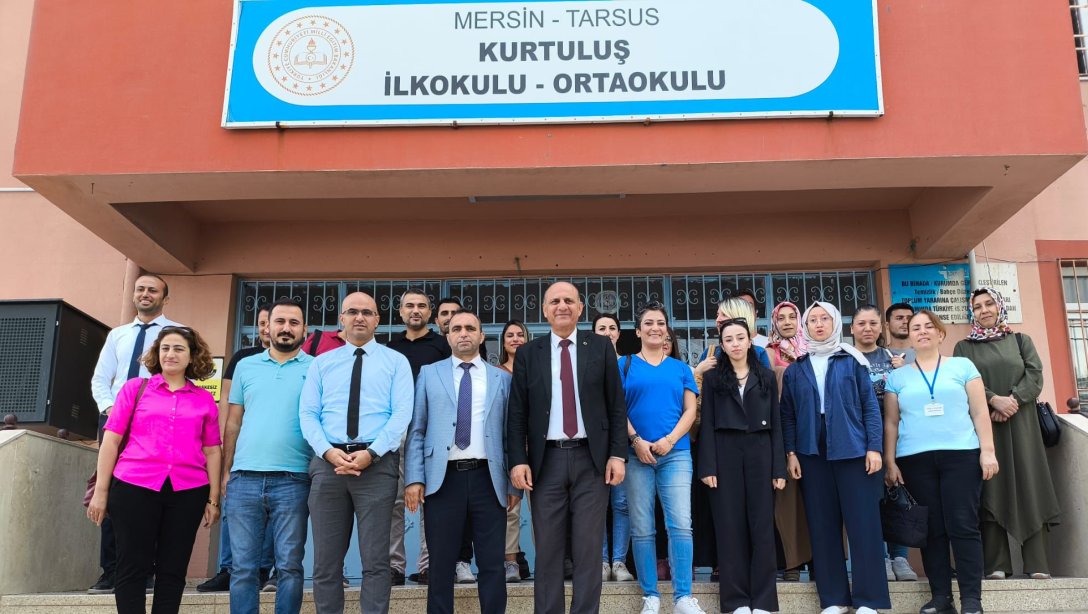 İlçe Milli Eğitim Müdürümüz Mustafa Anteplioğlu, Kurtuluş Ortaokulu'nu Ziyaret Etti