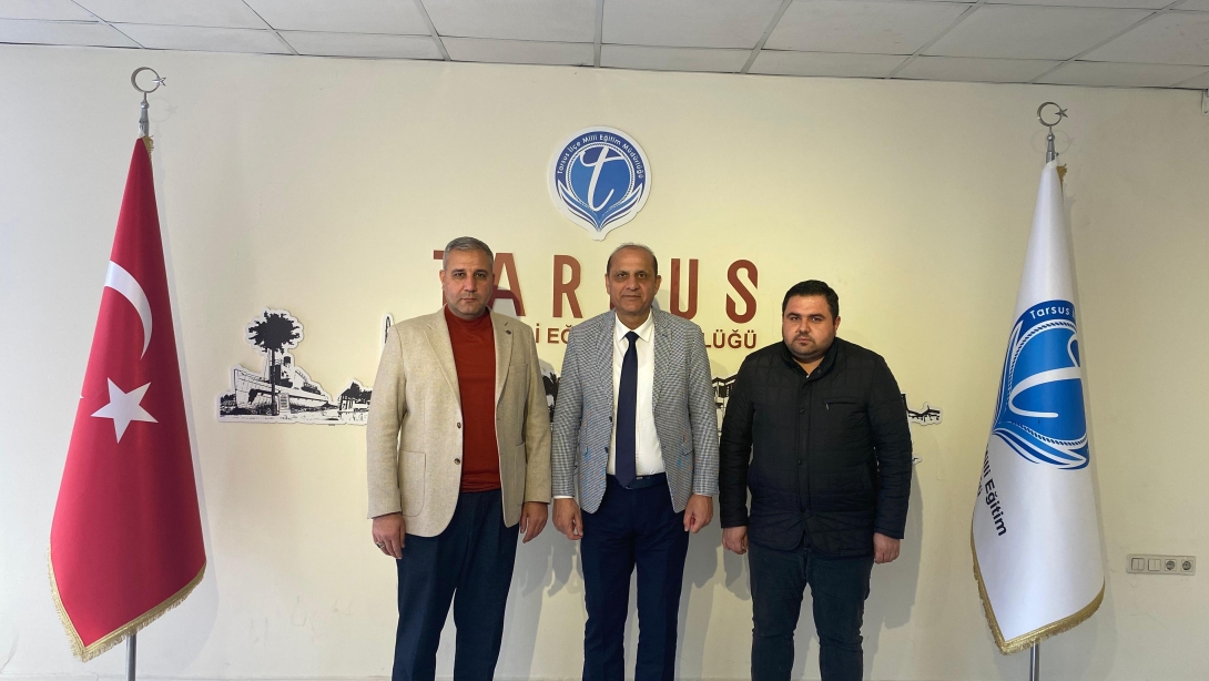 AK Parti Mersin İl Teşkilat Başkan Yardımcısı Hasan Say, İlçe Milli Eğitim Müdürümüz Mustafa Anteplioğlu'nu Ziyaret Etti